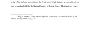 Chicago Footnotes Example